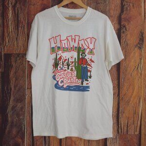 SIMPLER DAZE MEN'S Adult Sz L Cactus Country Graphic T-Shirt Tee